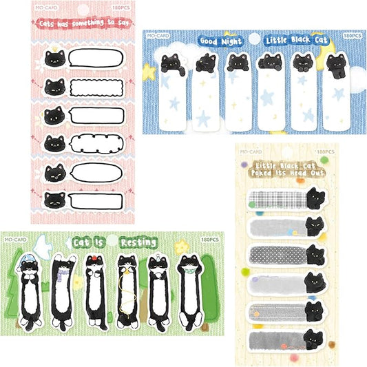 Cute Kitten Sticky Notes - 720 Sheets, Mini Self-Stick Memo Pads for Home, Office, School, Journal, and Planners