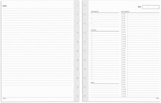 TUL® Discbound Undated Daily Refill Pages, 8-1/2" x 11", Undated, 50 Sheets