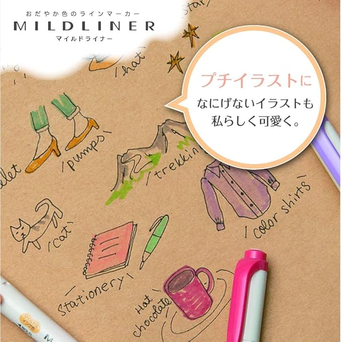 Zebra Highlighter, Mild Dusty Pink, 10 Pack B-WKT7-MDP