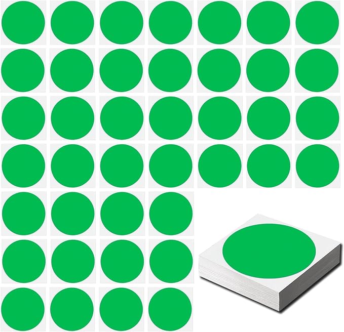 Classroom Floor Stickers Floor Marker Dots, 40Pcs Carpet Spot Markers Line Up Dots Spots, Carpet Circles Carpet Dots for Classroom Decoration Table Teacher Supplies (Green)