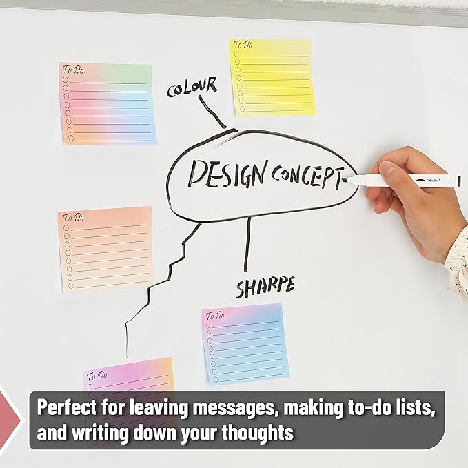 Mr. Pen- to Do List Sticky Notes, 3"x4", 900 Sheets, Gradient Colors, to Do List Notepad, Lined Sticky Notes