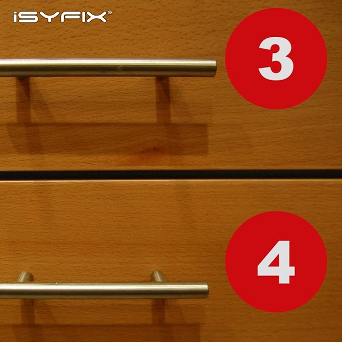 iSYFIX Red Consecutive Number Stickers – 1 to 100, 4-inch, 1 Set – Vinyl Self Adhesive Premium Decal, Ideal for Inventory, Storage, Organizing, Boxes, Bins, Toolbox, Lockers & More, Indoor/Outdoor