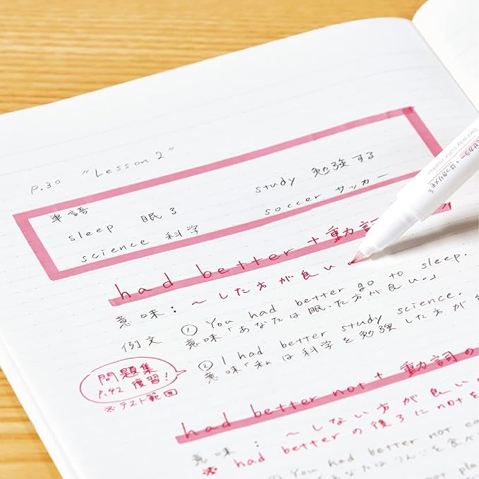 KOKUYO Fluorescent Highlighters, Dual-Tip Highlighter Markers for Bible in Assorted Colors, Fine & Chisel Tip No Bleed Quick-Dry for Journals, Planners, Notes, Vivid Colors. Japan Import(PM-MT200-5S2)