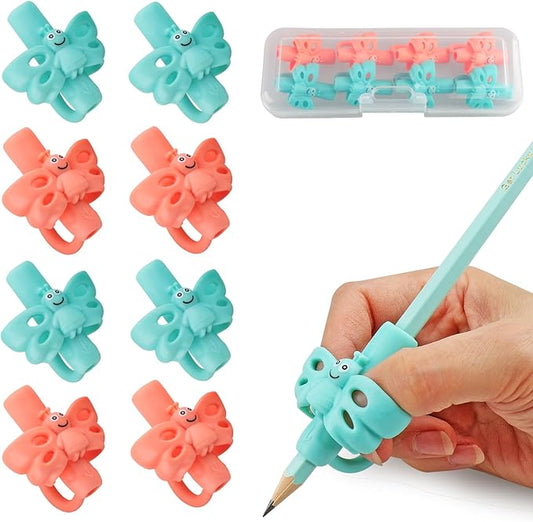 JuneLsy Butterfly Three-Finger Pencil Grips (8PCS)