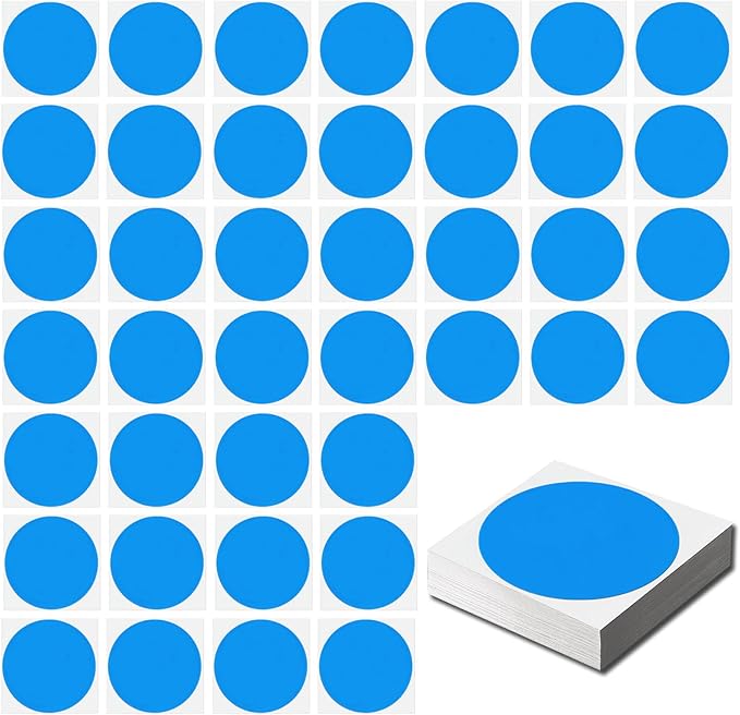 Classroom Floor Stickers Floor Marker Dots, 40Pcs Carpet Spot Markers Line Up Dots Spots, Carpet Circles Carpet Dots for Classroom Decoration Table Teacher Supplies (Blue)