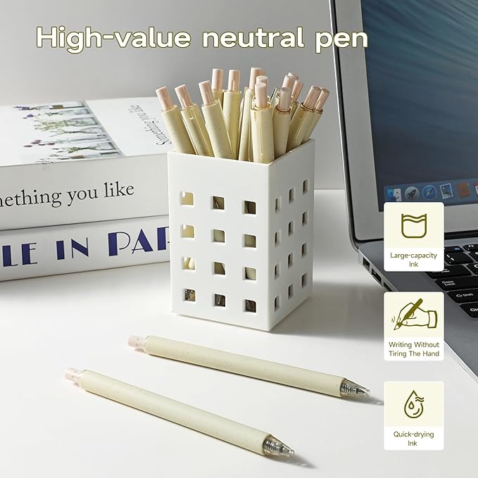 RIANCY Aesthetic pens Black Ink Pens Cream Pen Fine Point Smooth Writing Pens, High-End Series Pens for Journaling Note Taking, Cute Office School Supplies Gifts for Women Men