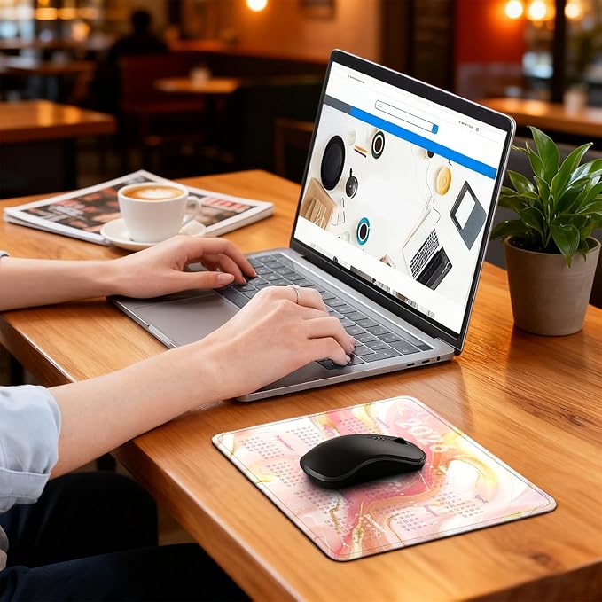 2026 Calendar Desk Pad Mat with Stitched Edges and Non-Slip Rubber Base, Premium-Textured Mouse Pad for Laptop, Computer & PC, Gaming & Working, Waterproof Mousepad