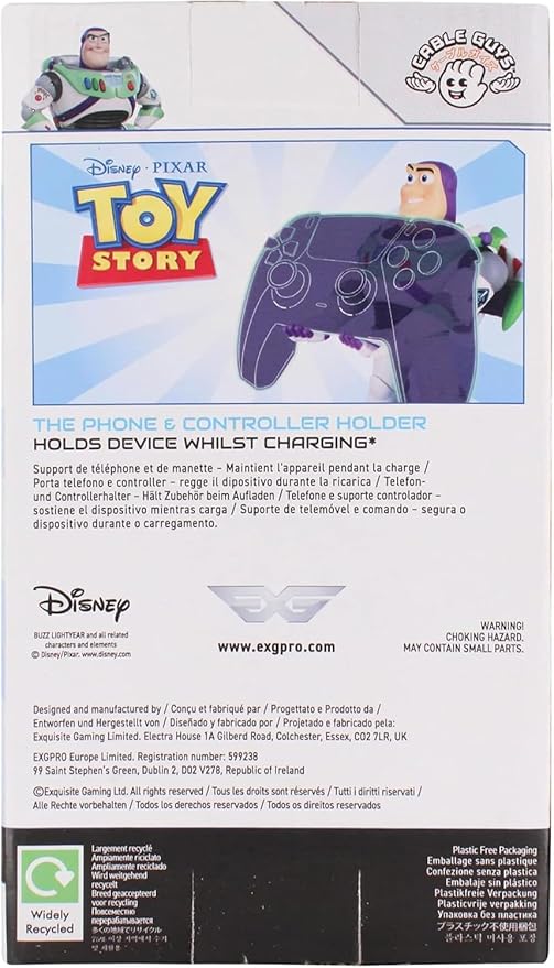 Cable Guy: Pixar Buzz Lightyear Phone Stand & Controller Holder - Disney Officially Licenced Figure - Exquisite Gaming