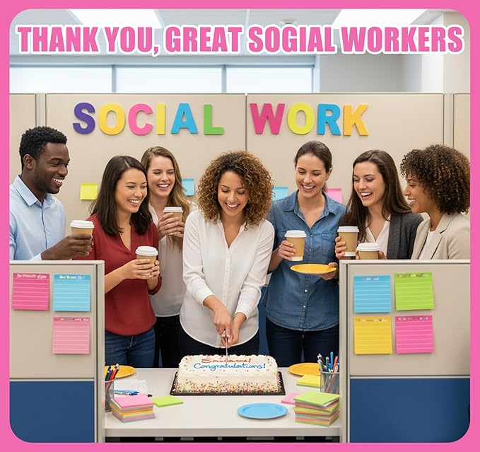 12 Pcs Inspirational Sticky Notes with Lines 3x3'' Motivational Sticky Notes Pad Thank You Gift Cute Employee Appreciation Sticky Notes for Teacher Coworkers Office Supplies Students (12 Color)