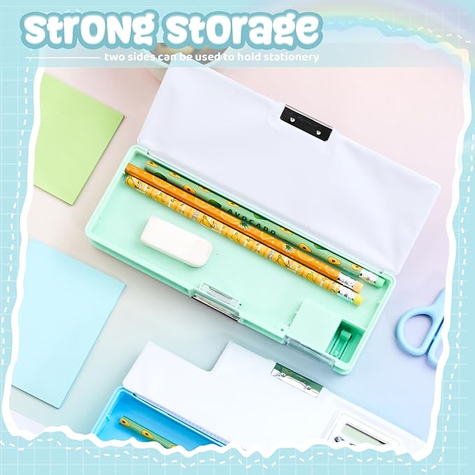 Henoyso Multifunctional Pencil Box for Boys Dinosaur Pencil Case with Calculator and Sharpener Cool Cute Pencilcase School Supplies Essentials Christmas Birthday Gift Present for Kids Teens