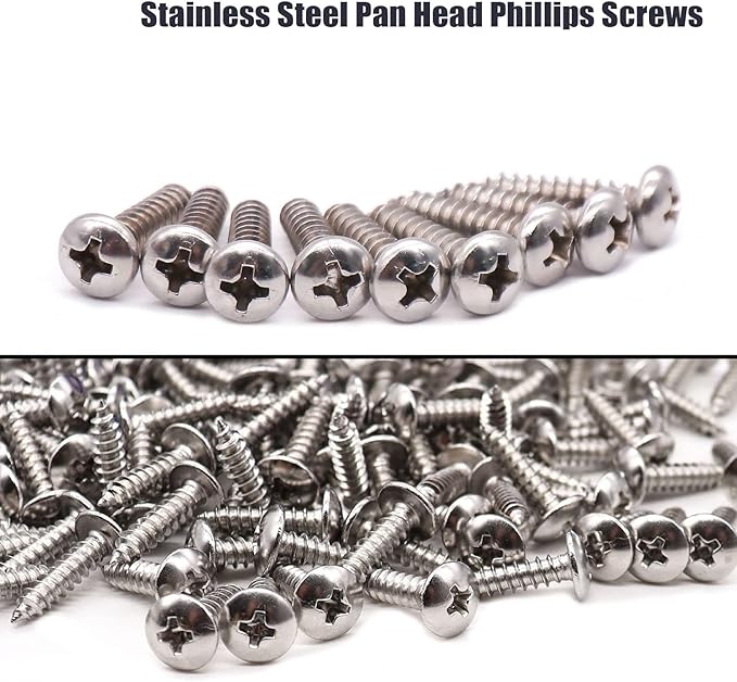 mankk 100PCS 3/8 Inch Rope Light Clips P-Style Mounting Clips Plastic Cable Clamps with Compatible Stainless Steel Pan Head Phillips Screws for Wire Management M-032-BK-LS