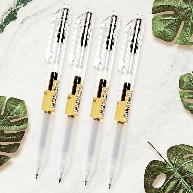 12 Pcs, Gel Pens 0.5mm, Retractable Pens, Black Pens 0.5 Fine Point, Style of Japanese Gel Pen, Retractable Gel Pens for Asian Korean Japan Office School Supplies