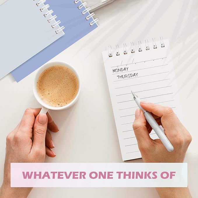 Ddaowanx Small Notebooks,3x5 Pocket Spiral Notepads With Lined Pages - The Perfect Little Mini Notebook to Stay Organized and Boost Productivity at Work or School (48, Delight Colors)