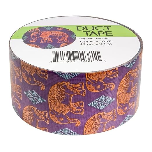 Simply Genius 12-Pack Decorative Duct Tape Rolls - 1.88 in x 10 yd - Assorted Colors & Patterns Checkered & Animal Prints - Heavy Duty Waterproof Duct Tape Strong Adhesive for Repair & Crafts