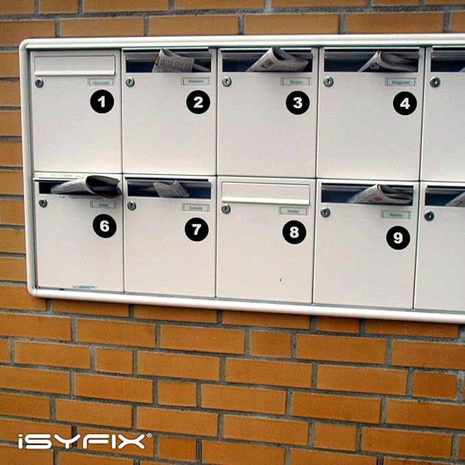 iSYFIX Black Consecutive Number Stickers – 1 to 100, 2-inch, 1 Set – Vinyl Self Adhesive Premium Decal, Ideal for Inventory, Storage, Organizing, Boxes, Bins, Toolbox, Lockers & More, Indoor/Outdoor