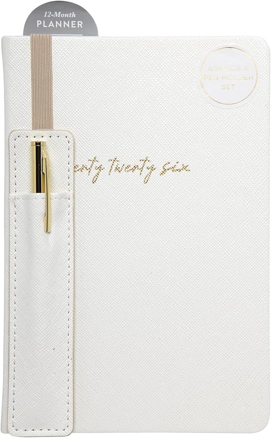 WORLD TRAVELER 2026 Planner - Weekly and Monthly Planner - 6x8 Planning Notebook & Calendar Agenda with Pen, White/Ivory
