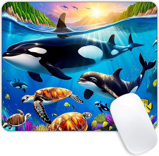 Sharks in The Underwater World Mouse pad Customized Mousepad Non-Slip Rubber Base Mouse Pads for Computers Laptop Office Desk Accessories Mouse pad