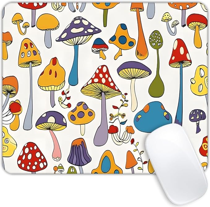 Mushroom Art Mouse pad Non-Slip Rubber Base Mouse Pads for Computers Laptop Office Desk Accessories Mouse pad