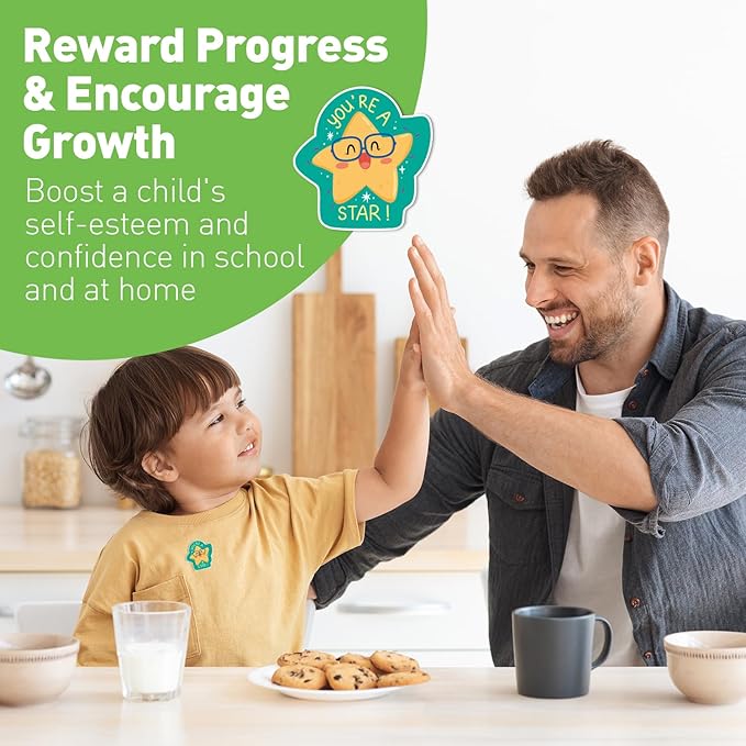 S&O 600 Large Otterly Fantastic Reward Stickers for Kids Classroom - Teacher Label for Students - Counselor & School Badges for Children- Funny Stickers for Kids - Good Job Badges with 40 Puns