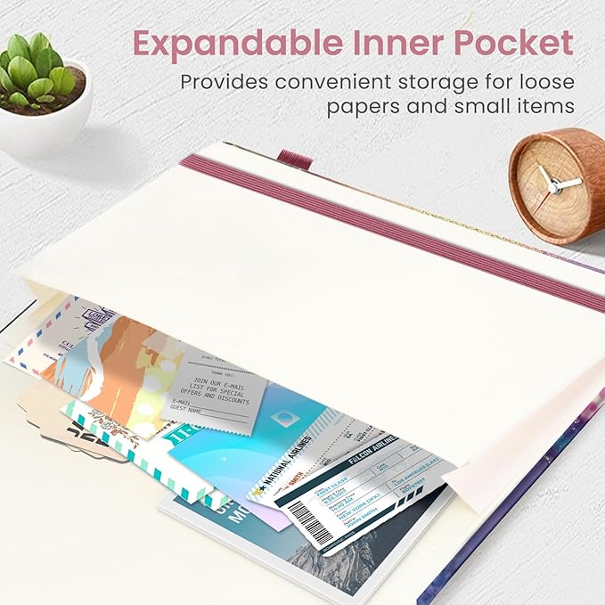 Taja Lined Journal Notebook for Women & Men, Hardcover Leather Journal for writing, A5 College Ruled Notebook for Work & Note Taking, Perfect for Office School Home Supplies, 160 Pages, Color Splash