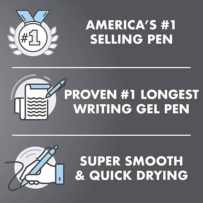Pilot, G2 Premium Gel Roller Pens, Ultra Fine Point Gel Pens 0.38 mm, Pack of 8, Black & Blue