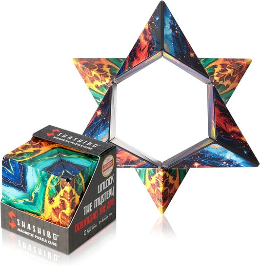Shashibo DODECA Shape Shifting Box - Award-Winning STEM Fidget Toy with Ultra Strong Magnets - Puzzle Cube Transforms Into 100+ Shapes, Perfect Sensory Gift for Kids, Teens, and Adults (Infinity)