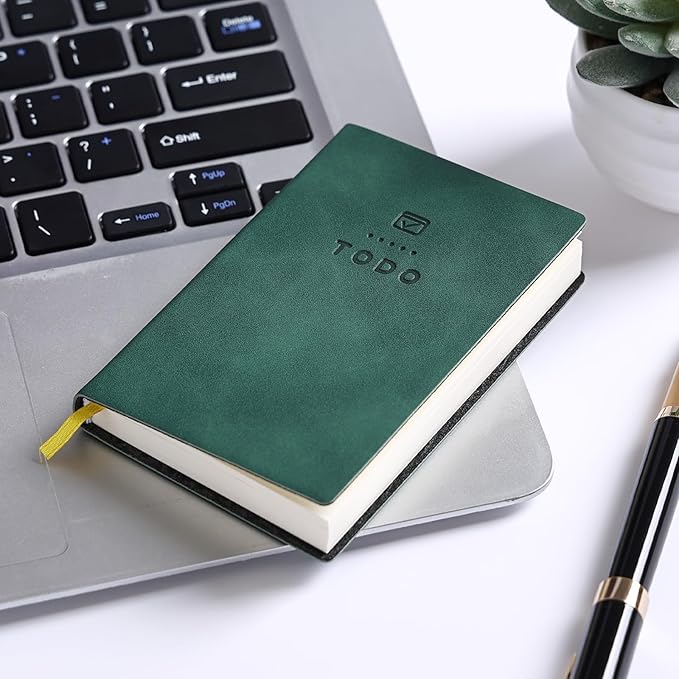 Tiita to Do List Notebook 98 Pages Daily to Do List Notepad for Work Pocket to Do List Undated Daily Planner 4.2"x 2.8" Small Checklist Notebook Green