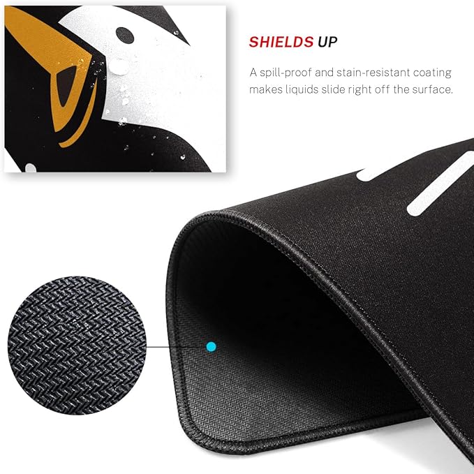 Honk Honk Desk Pad Mat with Stitched Edges and Non-Slip Rubber Base, Premium-Textured Mouse Pad for Laptop, Computer & PC, Gaming & Working, Waterproof Mousepad
