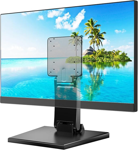 Jakeko Lay Flat Low Profile Monitor Stand - For 14-24" Screens Ergonomic Adjustable Desktop Mount With 100x100mm Compatibility