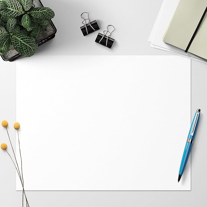 321Done 2-Part Blank Carbonless Notepad, 8.5x11 Landscape, Made in USA, Carbon Free Duplicate Copy Padfor Sketching, Drawing, Drafting, Memo, Notes (50 Sets) White/Yellow