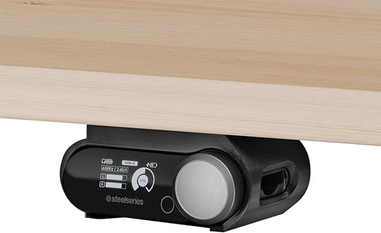 BRAINWAVZ Under Desk Mount for SteelSeries Arctis Nova Pro Wireless Base Station – Secure Fit, Easy Install with Screws or VHB Tape – Clean, Organized Gaming Setup (UM01)