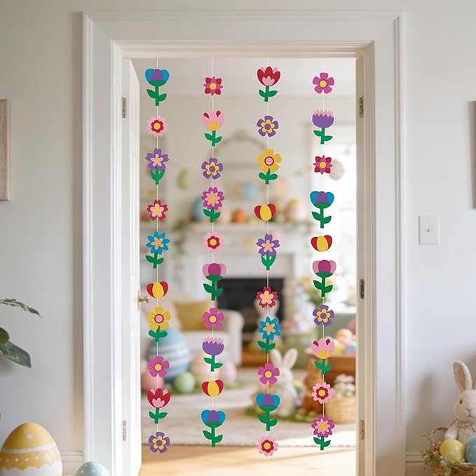 804 Pcs Spring Flower Pre-Cut Cutouts Set, Colorful Floral Paper Cutting, Assorted Flower Leaves Shape Cut-Outs for Spring Party Back to School Bulletin Board DIY Crafts Supplies