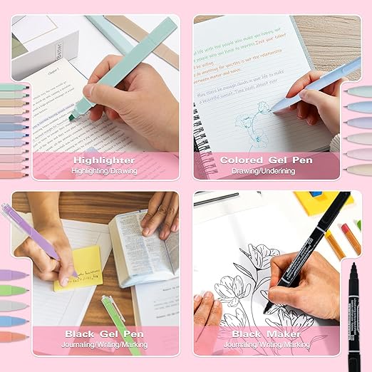 Bible Study Supplies Kit for Women 76PCS Bible Journaling Kit with Bible Tabs for Women,Bible Highlighters and Pens, Bookmark, Stationary Gift Set for Christian Girls