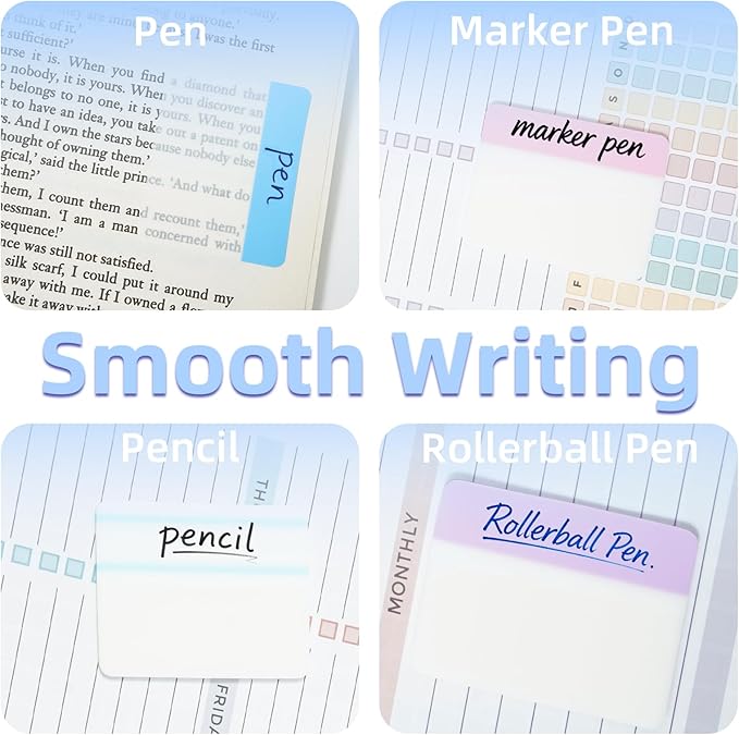 Tab Sticky Notes,Sticky Index Tabs,1200 PCS,24 Sets,Colorful Divider Binder Thin Annotation Organize Sticky Notes,Post It Signature Tabs