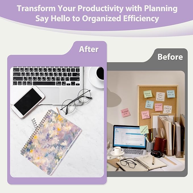 2026 Planner, Weekly and Monthly Calendar Academic Planner, Jan 2026 - Dec 2026, 8.5‘’ x 11'', Planning Agenda Book for Desk Accessories and School Supplies - Letter Size