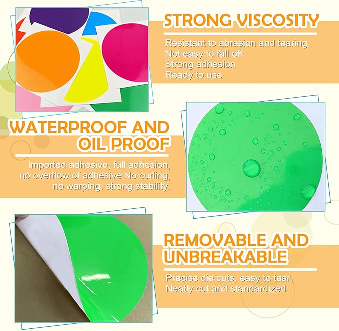 Classroom Floor Stickers Floor Marker Dots, 40Pcs Carpet Spot Markers Line Up Dots Spots, Carpet Circles Carpet Dots for Classroom Decoration Table Teacher Supplies (Green)