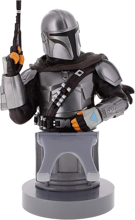 Exquisite Gaming: Star Wars: The Mandalarian - Original Mobile Phone & Gaming Controller Holder, Device Stand, Cable Guys, Licensed Figure