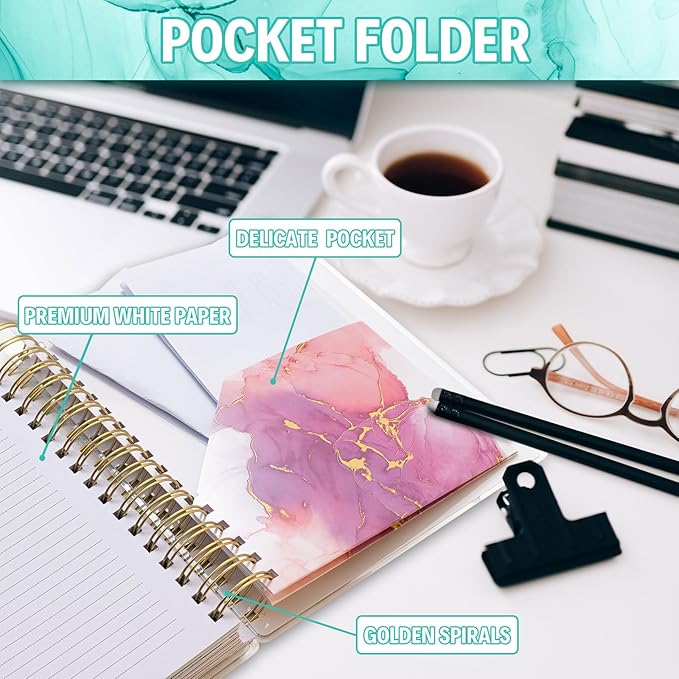 Planner 2026-2027, Large 18 Months Academic Daily Weekly Monthly Planner Yearly Agenda Jan. 2026–June. 2027, 7.9" x 9.8", Page Tabs, Separator Page, Pocket Folder, Bookmark, Stickers, Sticky Note Set