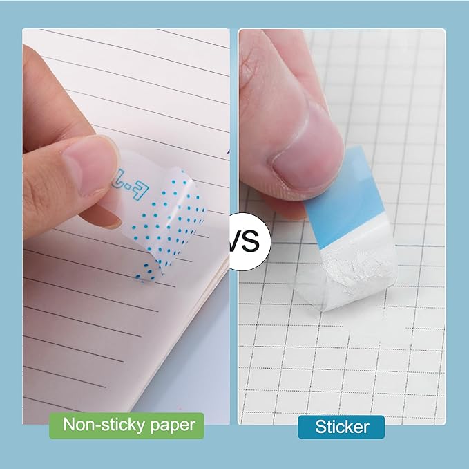 Golcellia 6 Pcs 600 Sheets Sticky Tabs - Colorful Sticky Flags with 5 Patterns - Index Tabs for Notebooks, Book Tabs, Page Tabs, Divider Tabs, Page Markers & Bible Tabs