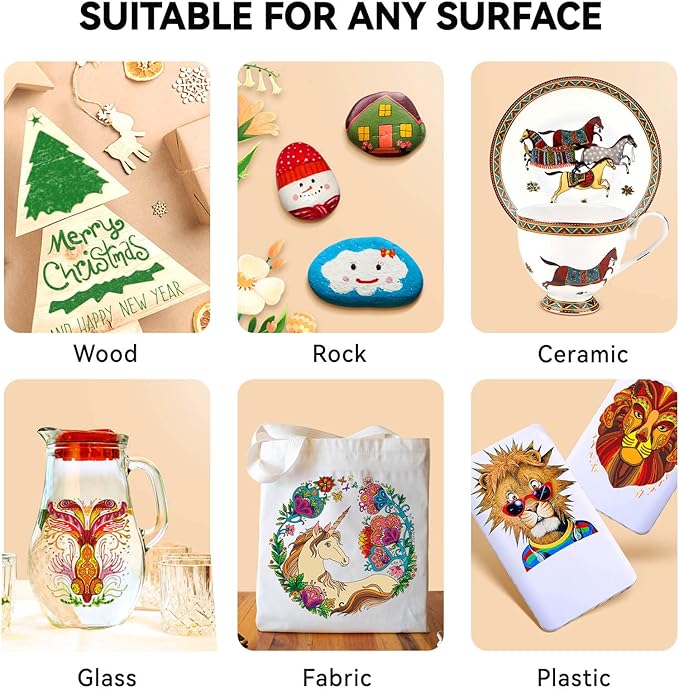 36 Colors Extra Fine Tip Paint Pens Paint Markers, Premium Acrylic Paint Pens For Rock Painting, Canvas, Wood, Glass, Ceramic, Fabric, Acrylic Paint Markers Set for Painting Supplies