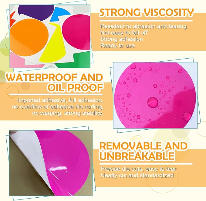 Classroom Floor Stickers Floor Marker Dots, 40Pcs Carpet Spot Markers Line Up Dots Spots, Carpet Circles Carpet Dots for Classroom Decoration Table Teacher Supplies (Pink)