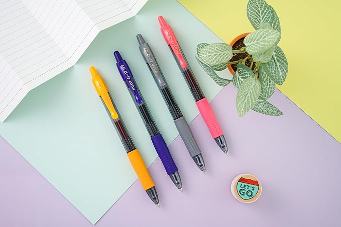 PILOT G2 Limited Edition Harmony Ink Collection Retractable Gel Pens,0.7mm Fine Point,Gel Pen Set,Assorted Ink,- Ideal for School,Journaling,and Office Writing,10 Count (Pack of 2)