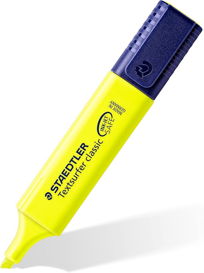 STAEDTLER 364 WP4 Textsurfer Classic Highlighter - Assorted Colours (Pack of 4)