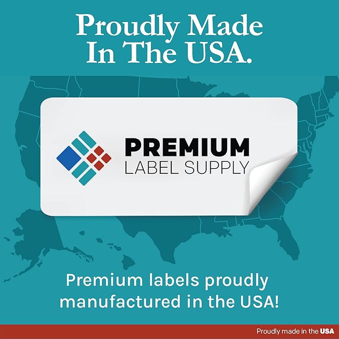 Premium Label Supply White Sticker Return Address Labels – 1.75" x .5" – Laser/Inkjet Compatible – (80 per Sheet), 500 Sheets – 40,000 Total Adhesive Labels
