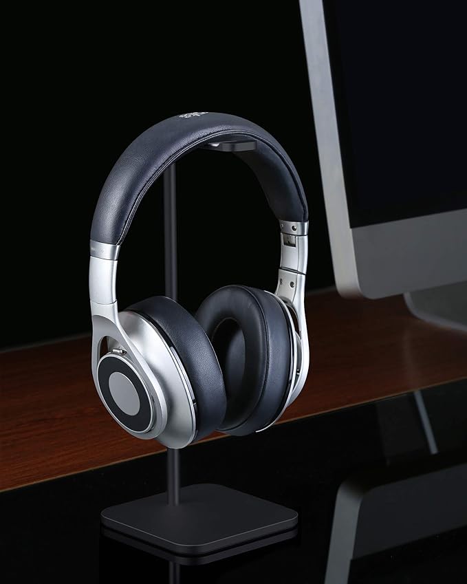 MHQJRH Aluminum Headphone Stand Headset Holder for Sennheiser, Sony, Bose, Beats,AKG, Razer Headphone Display Stand (Black)