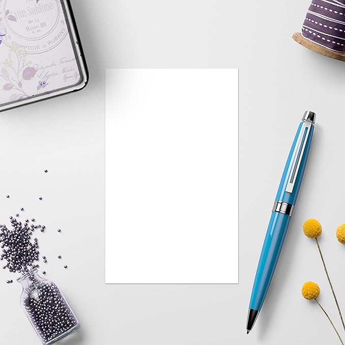 321Done 2-Part Blank Carbonless Notepad, 3.4x5.5 Portrait, Made in USA, Pocket Size Carbon Copy Memo Scratch Pad, Sketchbook, Cute Generic Small Business Order Book (50 Sets) White/Yellow