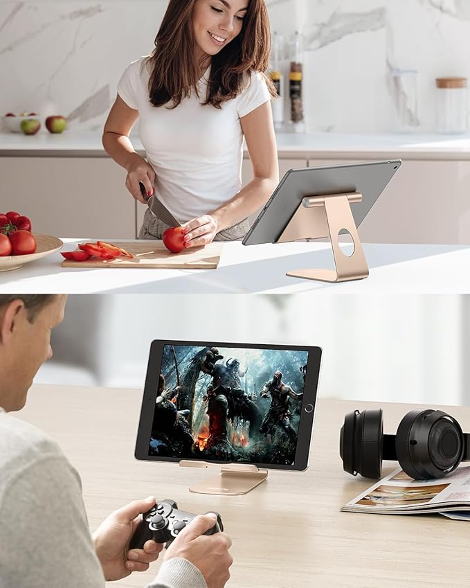 OMOTON CW01 Stand for Apple Watch 2 in 1 and T1 Aluminum Tablet Stand Adjustable for All Phone and Tablet