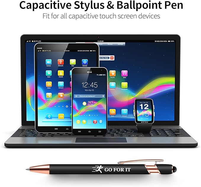 15 Pack Motivational Pen Set - Inspirational Quotes Retractable Ballpoint Pens for Office School Supplies, Encouragement Gifts for Women & Men, Multicolor