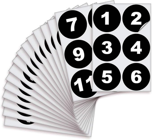 iSYFIX Black Consecutive Number Stickers – 1 to 100, 4-inch, 1 Set – Vinyl Self Adhesive Premium Decal, Ideal for Inventory, Storage, Organizing, Boxes, Bins, Toolbox, Lockers & More, Indoor/Outdoor