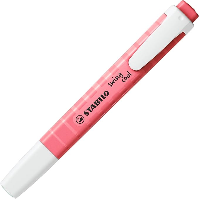 STABILO Highlighter swing cool - Deskset of 18-8 x Neon Colors + 10 x Pastel Colors, Portable, Clip Closure